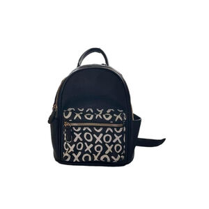 Forever 21 Black Mini Backpack with XOXO Print